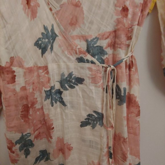 NWT Lovestich floral boho wrap with autumn colors amd slip dress Medium - Picture 5 of 16
